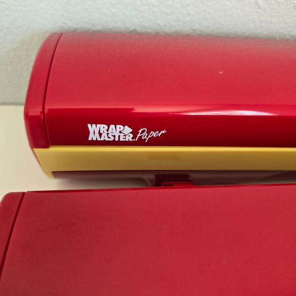 Vintage Wrap Master Foil Paper Plastic Wrap Dispensers Set Of 3 Red Model 1500 - Picture 6 of 16